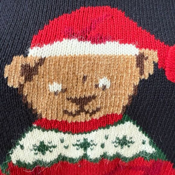 Vintage Tabi International Teddy Bear Crew Neck Christmas Sweater XL - Picture 4 of 6